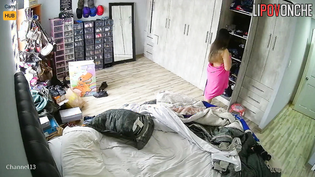 She decided to change her clothes before going to bed
