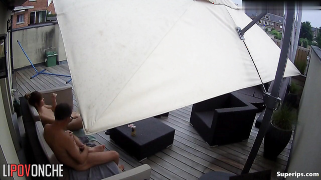 A married couple has sex in their backyard without worrying about their neighbors
