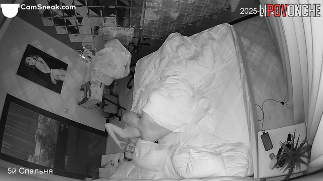Blonde with big tits basks in the caresses of her bald husband