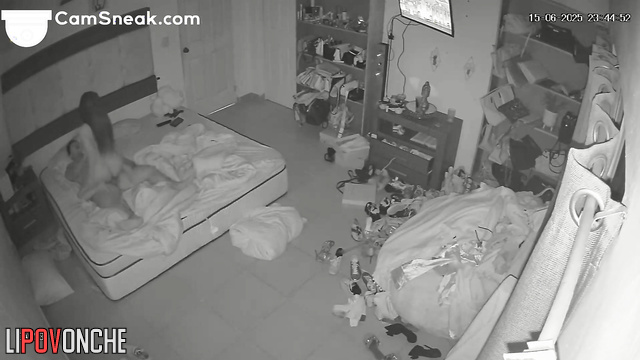 Midnight sex is the key to a good night's sleep for a seductive brunette