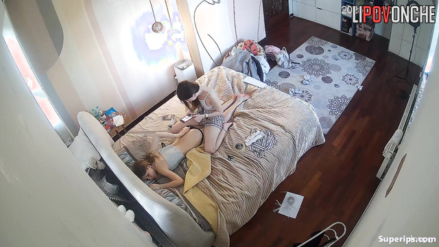 Friend giving another butt massage, it is so hot, look