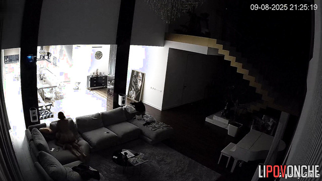He didn't see the camera placed neatly on the high shelf