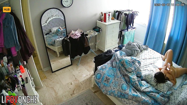 Lovers were shocked to find a camera pointing at the bed quietly