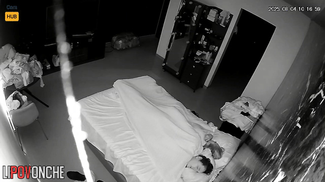 She was shocked to find a camera pointing at the bed quietly