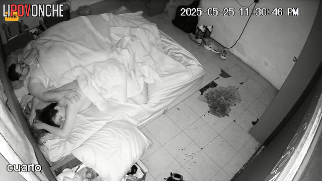 Naked mexican couple had no idea that someone installed a cam in their house
