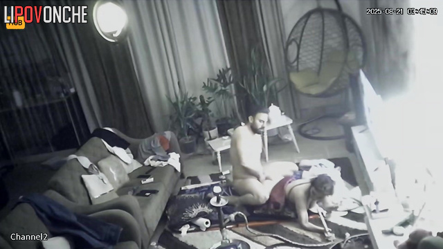 Bearded husband enjoys fucking his seductive Iranian wife in the ass