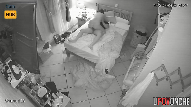 A voluptuous Mexican milf plays with her fat man's cock, turning him on intensely
