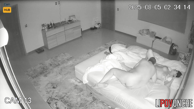 Chubby Mexican milf writhes in ecstasy from her husband's fingers in her cunt