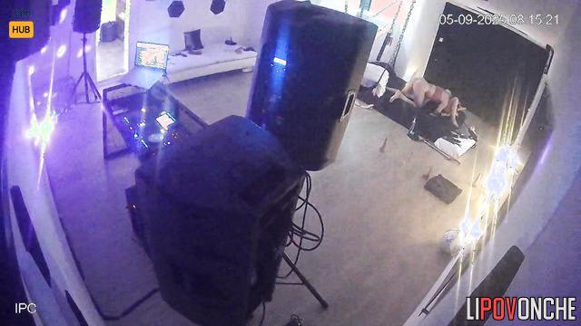Two sexy lesbians have fun with each other in a stylish DJ studio