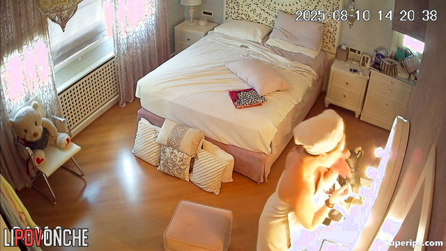 Young beauty is getting ready for a date right now