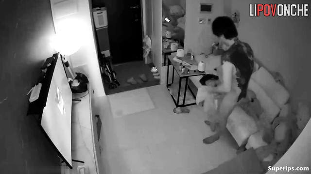 Asian couple cumed at the same time, hidden video