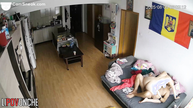His dick is amazing and blonde loves to ride it, hidden camera