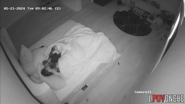 A pair finds privacy inside, unaware of the spying eyes