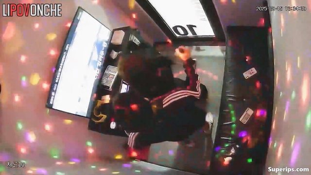 Hidden karaoke tape - asian couple kissing and singing