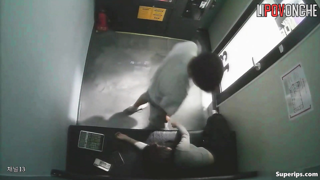 A sly Korean girl lured her boyfriend to karaoke and grabbed his cock