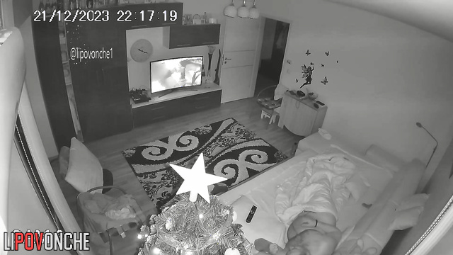 Naked man watching porn and wants to fuck his partner