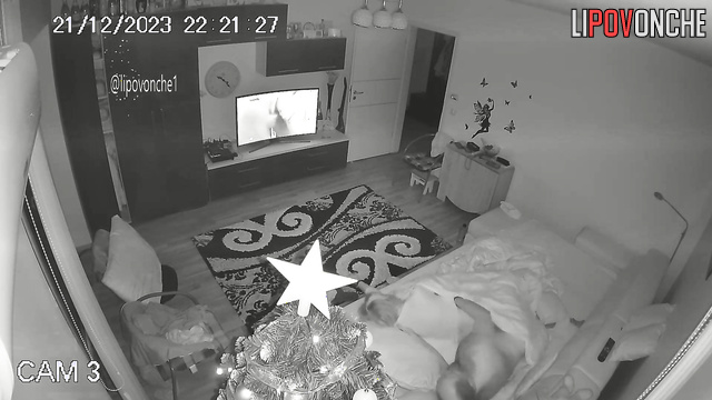 Naked man watching porn and wants to fuck his partner