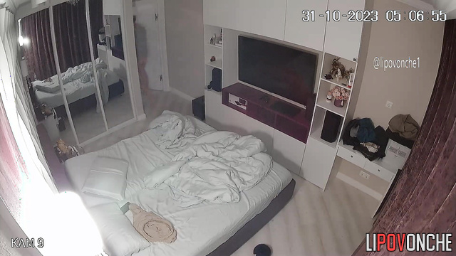 In the mirror you can see how couple are fucking