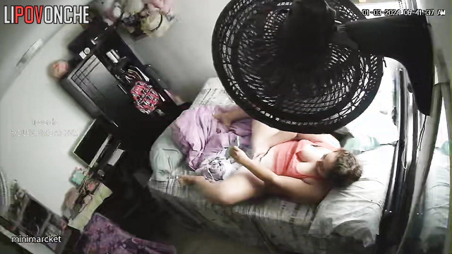 Horny babe masturbated alone and licked her fingers after