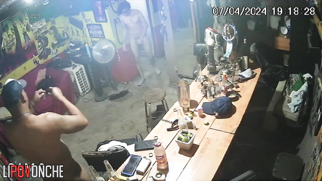Public scenes in the beer bar - all guys fucking dirty whore