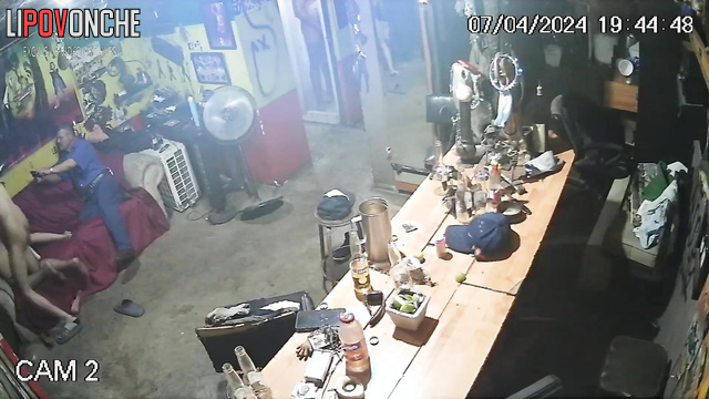 Public scenes in the beer bar - all guys fucking dirty whore