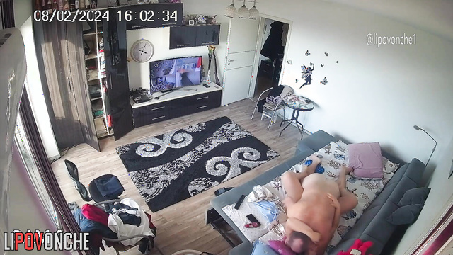 Naked milf making blowjob after breakfast, cool porn