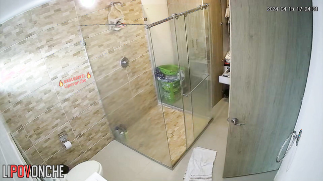 Her ex-lover placed a hidden cum in her bathroom