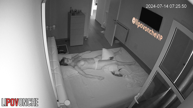 Sexy lady with awesome boobs sleeping alone right now