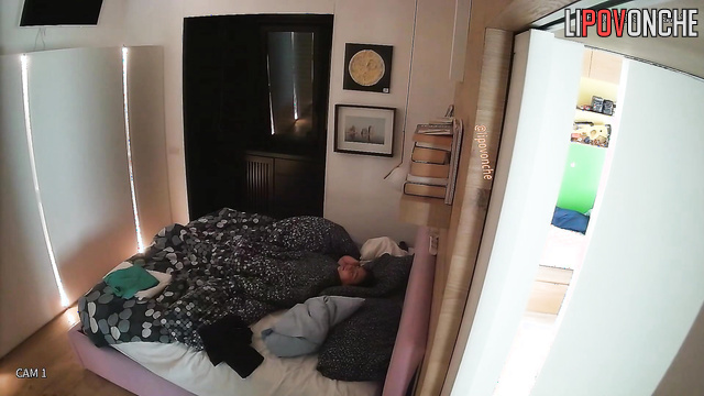 Woman dressing after sex with ex-husband /bedroom video