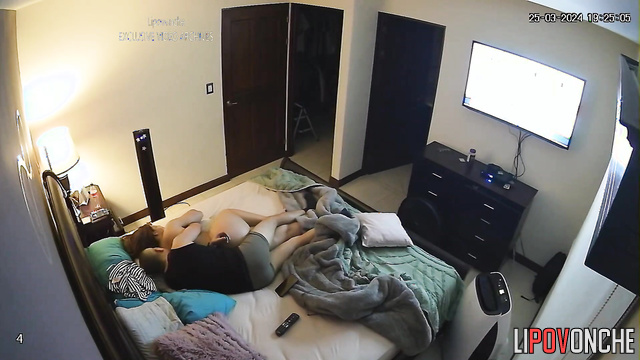 Guy hugging his naked girlfriend so tenderly right now