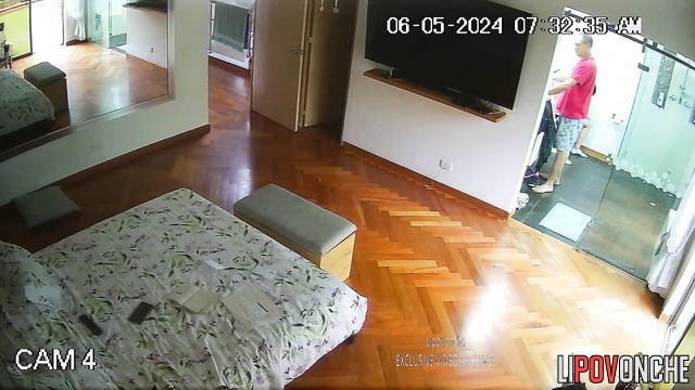 Simple routine of this happy couple / bedroom video