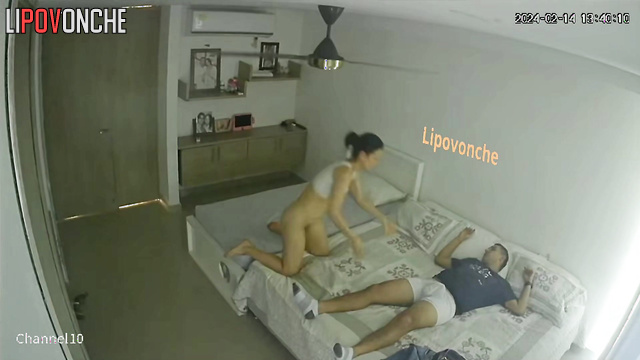 Couple enjoying 69 instead of walking with their relative