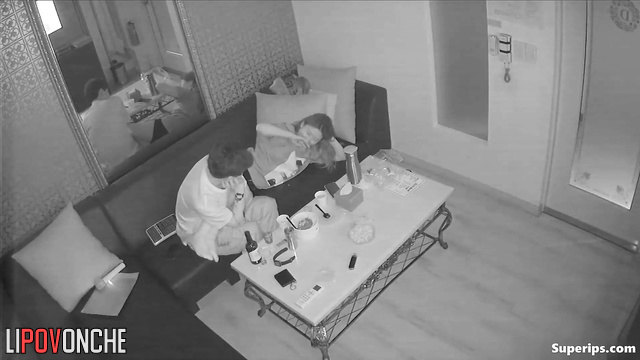 Asian couple teasing each other (but they want to fuck)