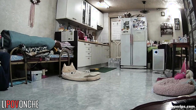 This asian couple loves to fuck exclusively at night