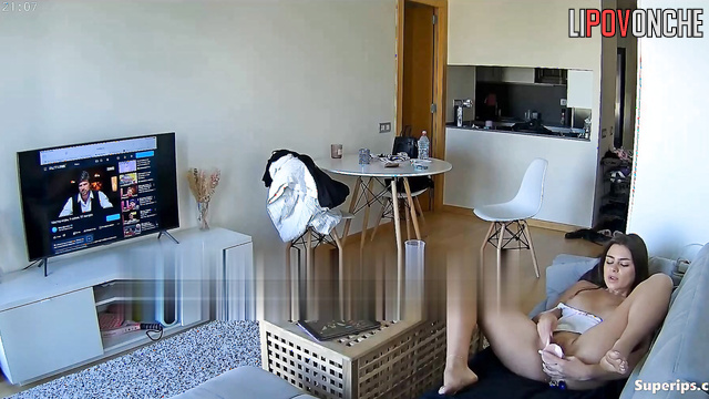 Beautiful girl fantasized about guy fucking her so she cummed with dildo