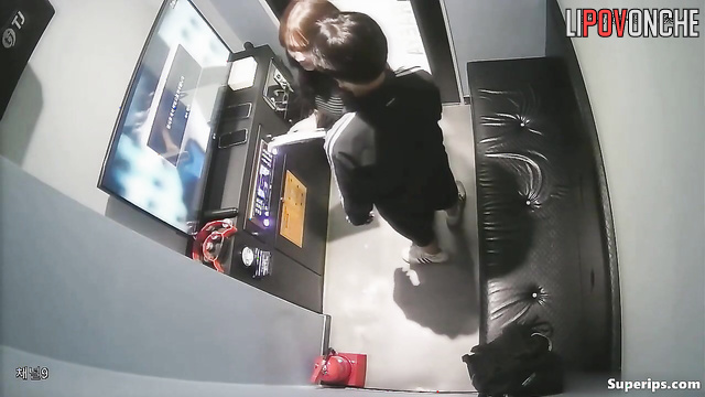 My Asian girlfriend liked view of my dick so she jerked me off right in cafe
