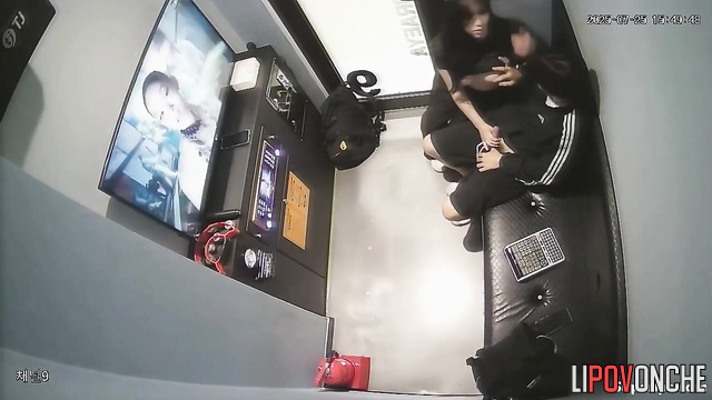 My Asian girlfriend liked view of my dick so she jerked me off right in cafe