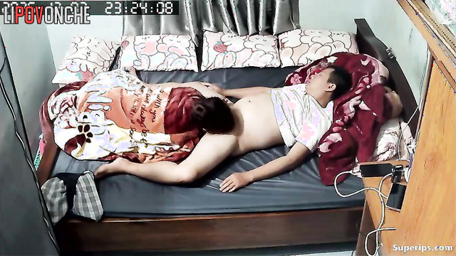 Young Asian girl excites her husband's cock with her tongue and gets great sex