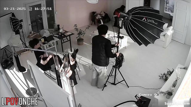 A chic eight-hour photo shoot of a seductive Asian girl in sexy lingerie