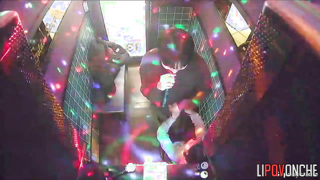 Young Asian couples give each other sexual pleasure in a karaoke room