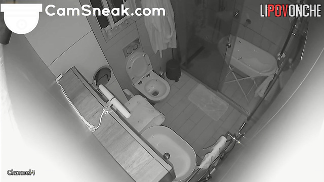 Husband secretly filmed his red-haired wife relieving herself in the toilet