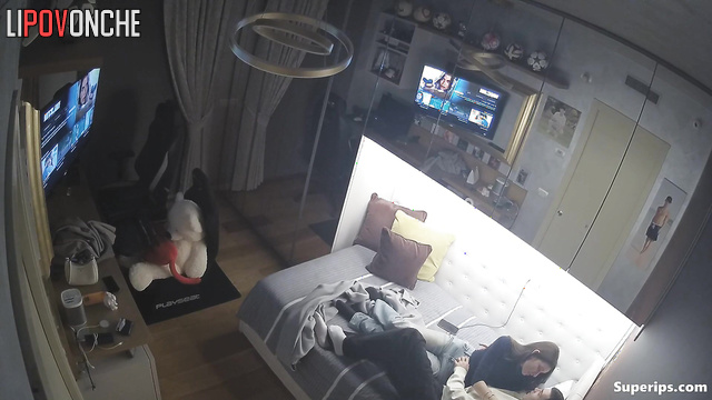 A cute, skinny beauty waited for her lover because of his big, hot cock