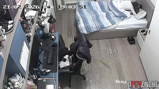 The girl grabs the guy's cock while he inserts his fingers into her vagina