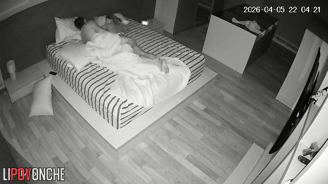 The girl takes great pleasure in licking her lustful husband's big cock and balls
