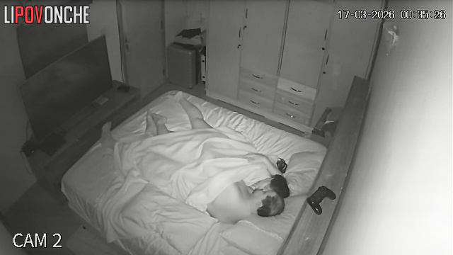 The tender wife caresses her husband, eager to have passionate sex
