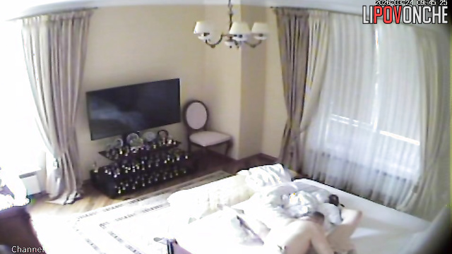 A blonde milf spreads her legs for her elderly husband's fingers