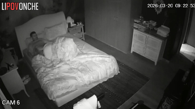 No sooner had husband gotten into bed than his wife took his dick in her mouth