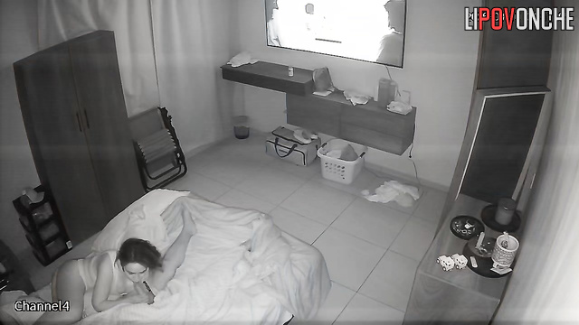 A cheerful wife playfully slaps her husband's erect cock before fucking
