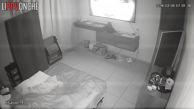 The nerdy husband tenderly licks his sexy wife's sweet pussy