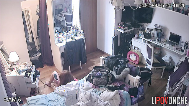 A energetic teenage girl tries to masturbate right on the floor with her panties down